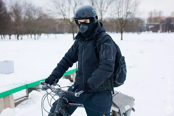 χειμερινή στολή ποδηλάτη